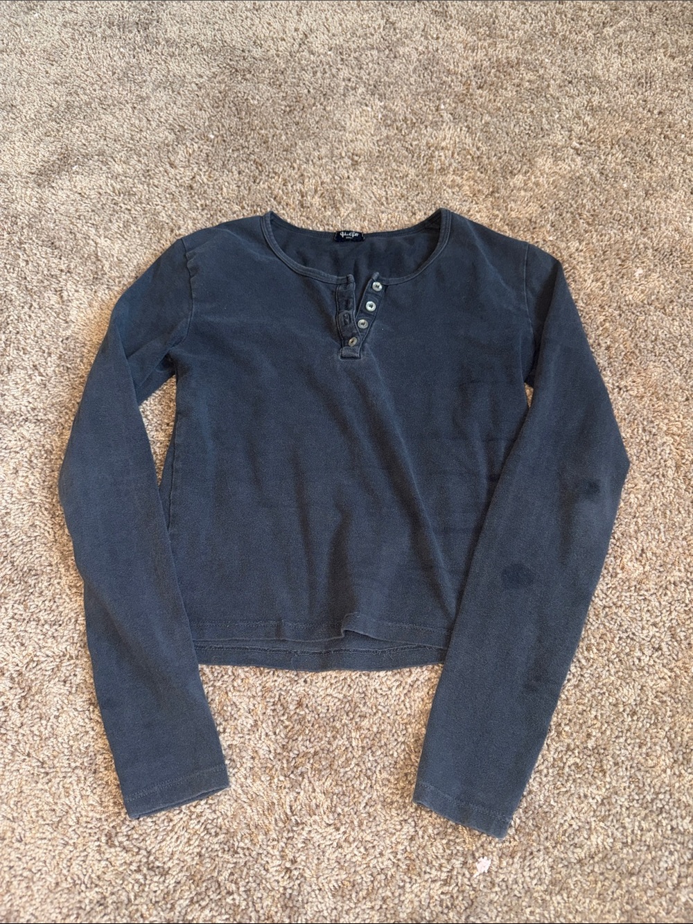 John Galt dark grey long sleeve top